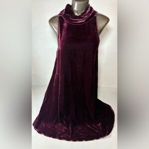 Wilfred Velvet Dress in Deep Purple